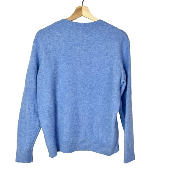 JW Anderson Uniqlo Cornflower Light Blue Crewneck Soft Sweater XXS - Picture 2 of 4